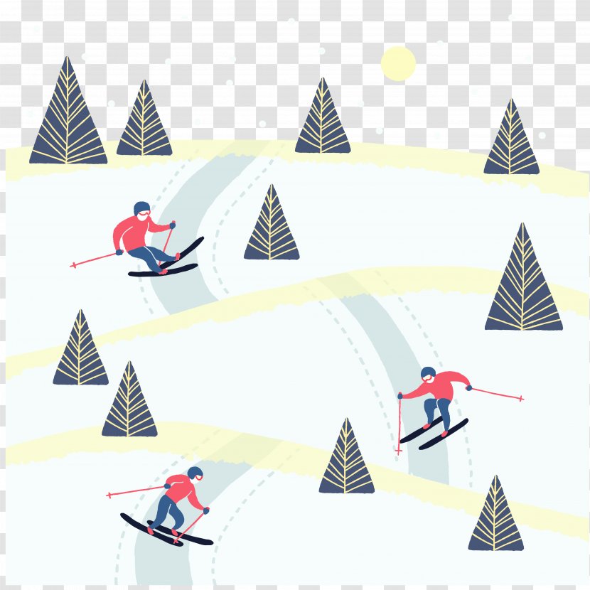 Skiing Poster Snow Transparent PNG