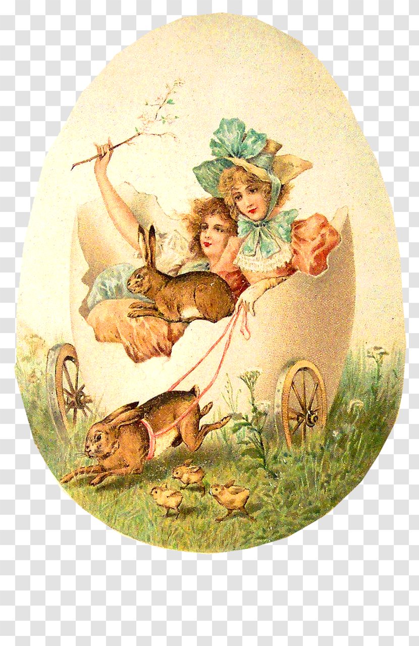 Easter Bunny Postcard Post Cards Greeting & Note - Vintage Clothing - Postmark Transparent PNG