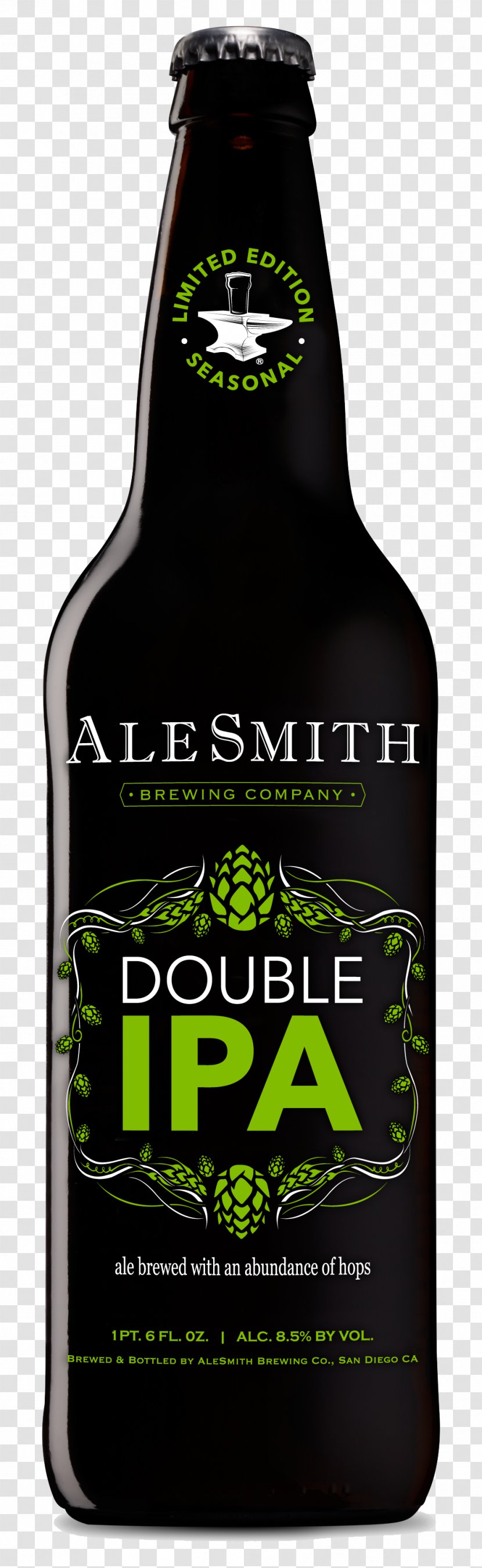 Beer AleSmith Brewing Company India Pale Ale Stout Porter - Bottle Transparent PNG