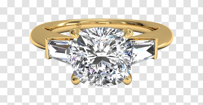 Engagement Ring Jewellery Gold - Platinum Transparent PNG