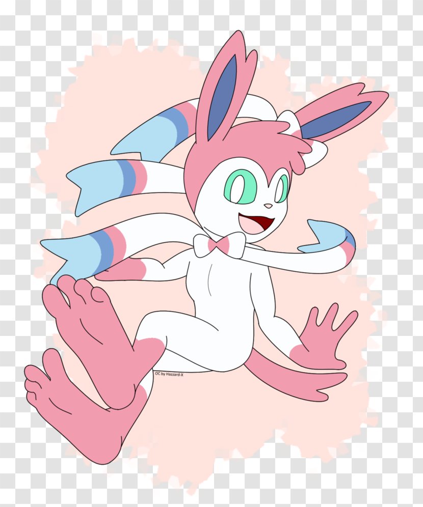 Pokémon X And Y Sylveon Rabbit Ribbon - Silhouette - Bio Hazzard Transparent PNG