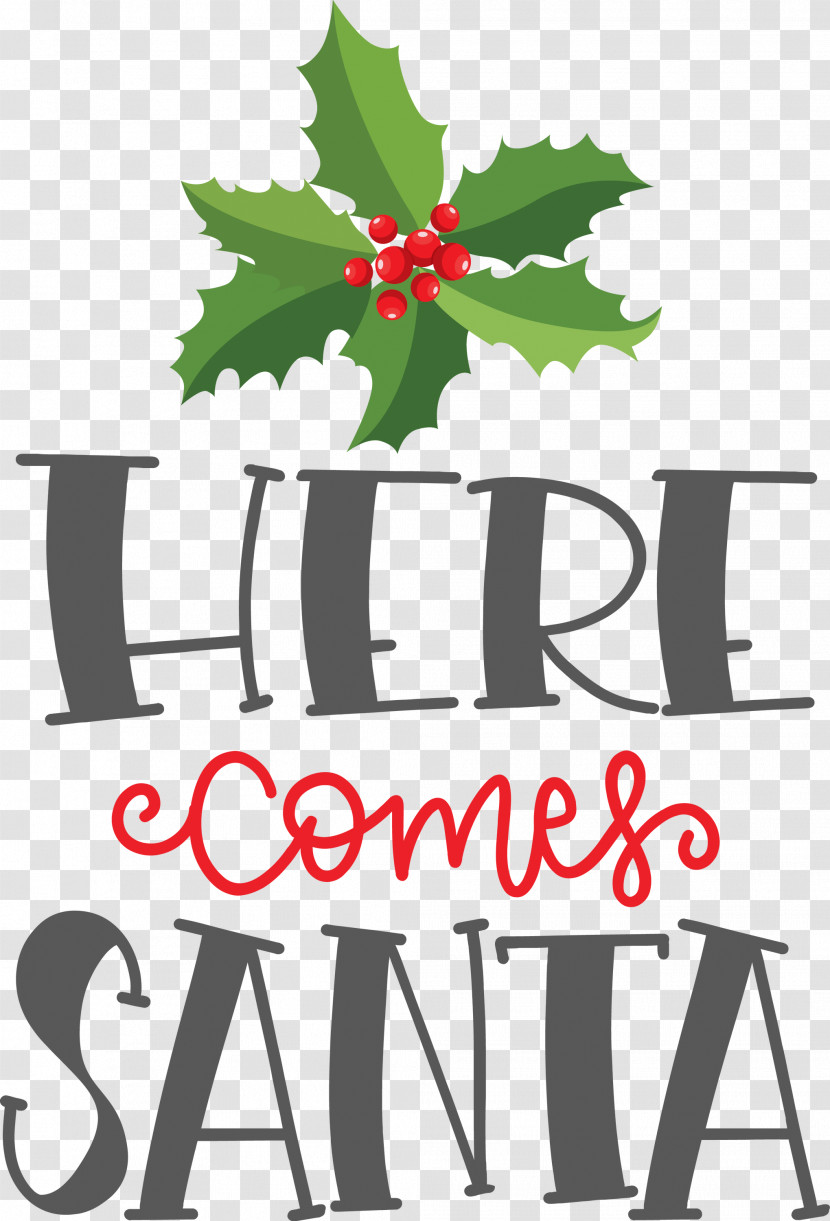 Here Comes Santa Santa Christmas Transparent PNG