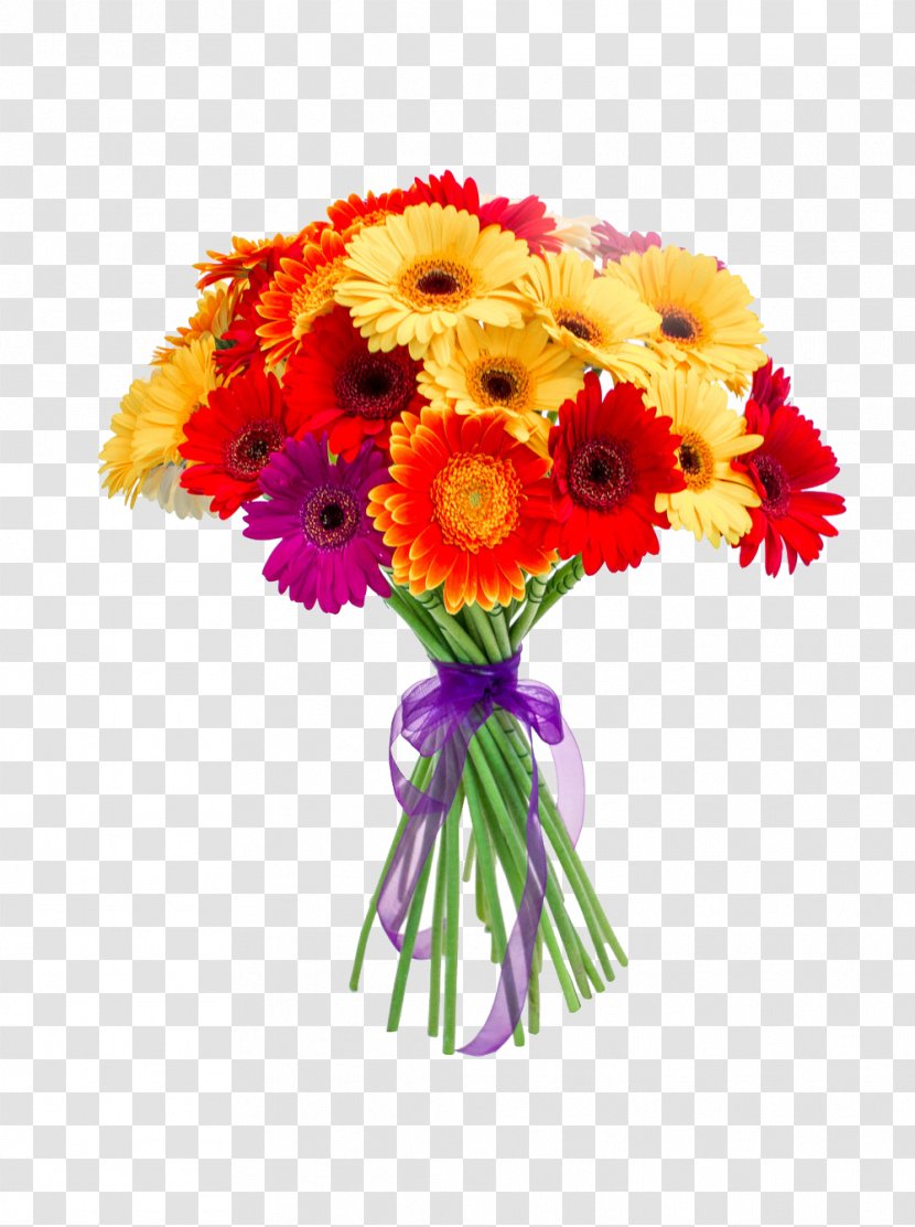 Flower Bouquet Transvaal Daisy Gift Wedding Transparent PNG