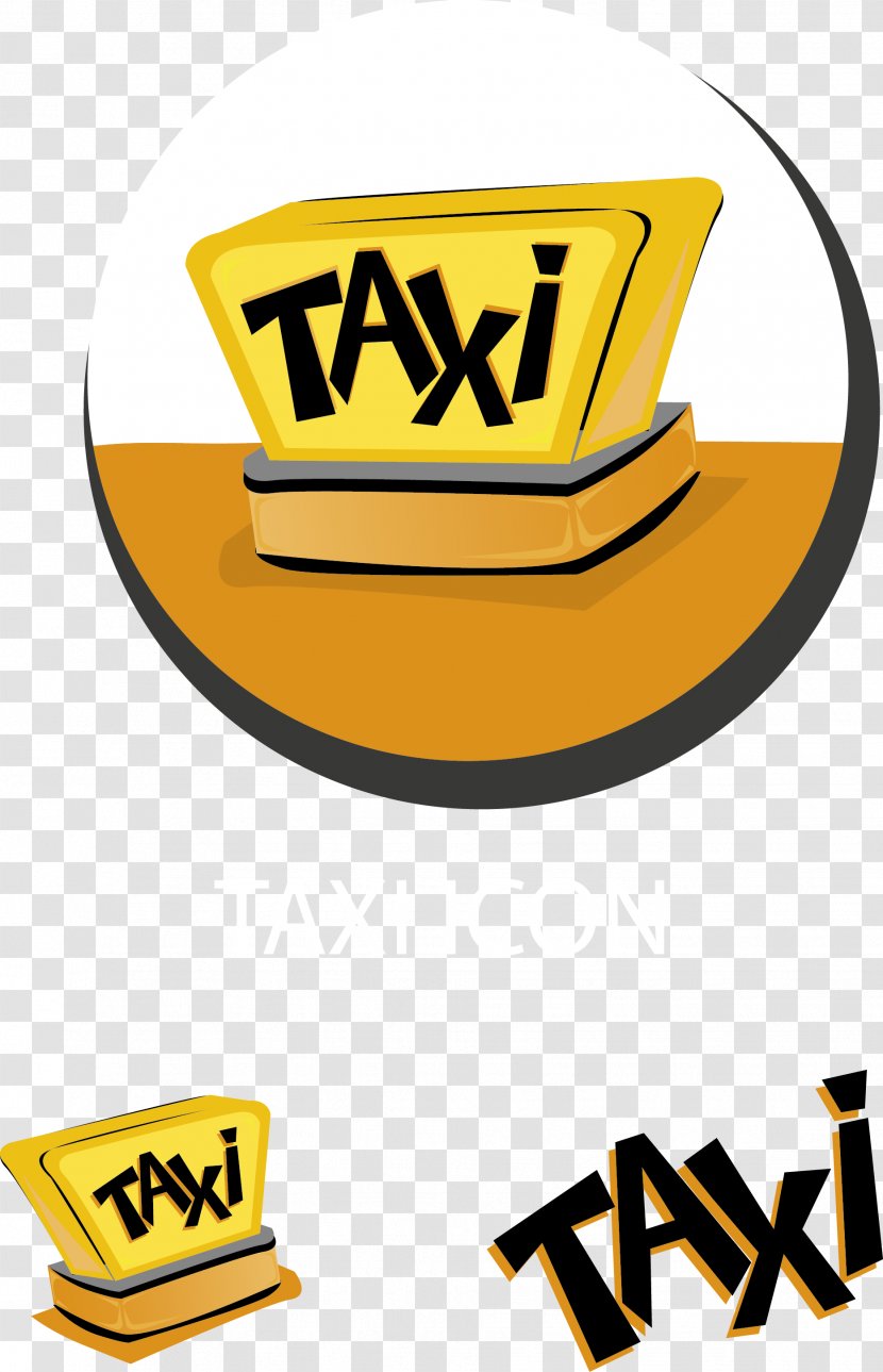 Taxi (Taxi Cab) Logo Icon - Sign - TAXI Transparent PNG