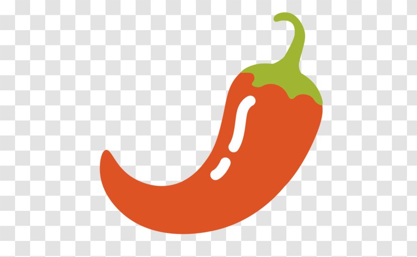 Chili Pepper Emoji Food Cayenne Bell - Capsicum Annuum Transparent PNG