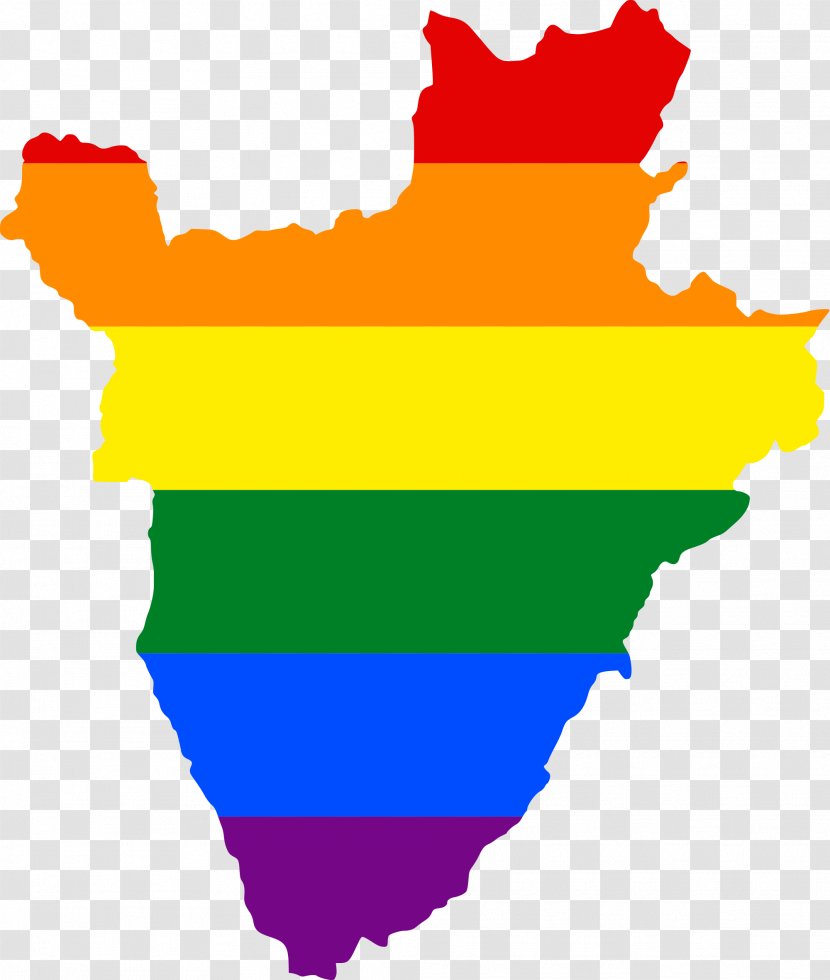 Burundi Ruanda-Urundi Rainbow Flag Map - Leaf - Lgbt Transparent PNG
