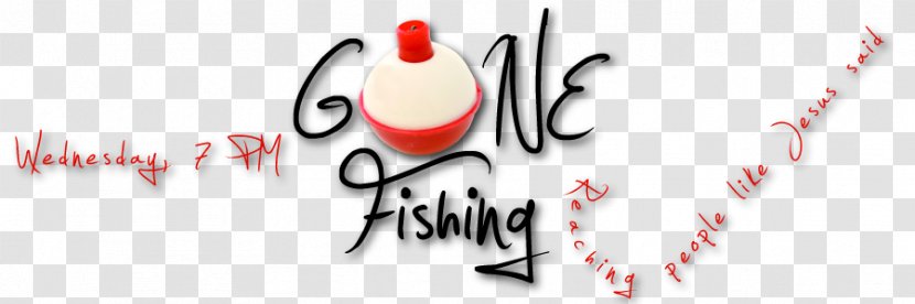 Logo Calligraphy Font - Watercolor - Gone Fishing Transparent PNG