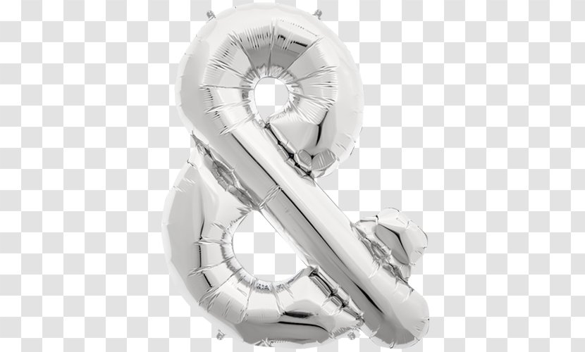 Balloon Ampersand Silver Gold Party - Wedding Transparent PNG
