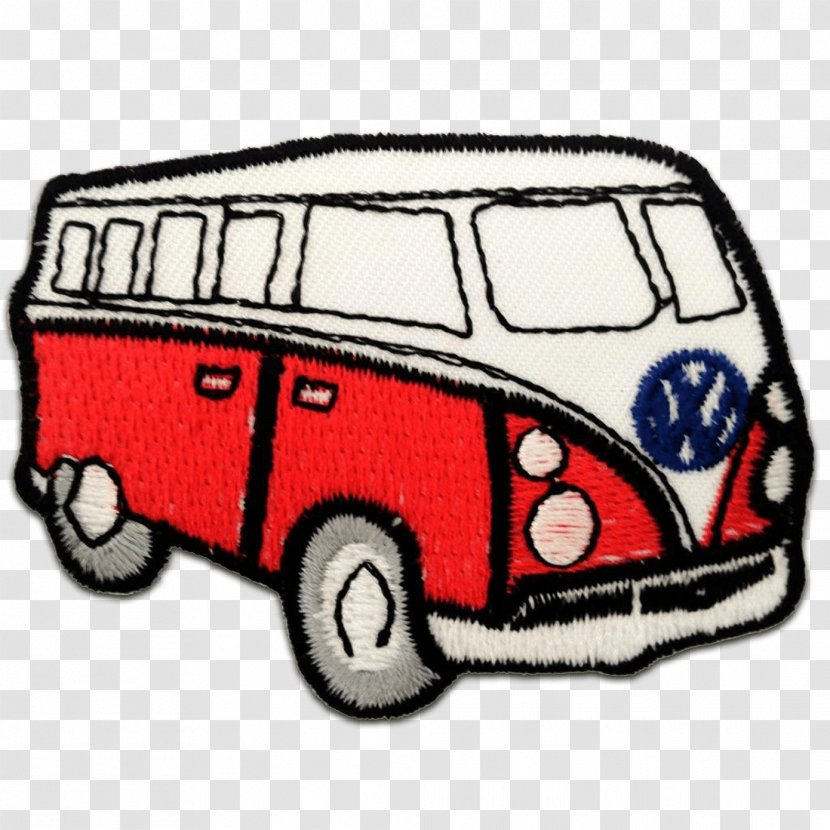 Embroidered Patch Iron-on Bus Embroidery Car - Hippie Transparent PNG