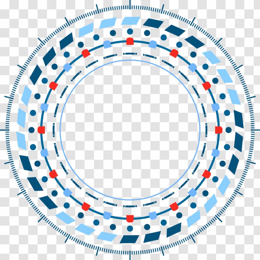 Circle Electronics - Symmetry - Electronic Technology Ring Transparent PNG