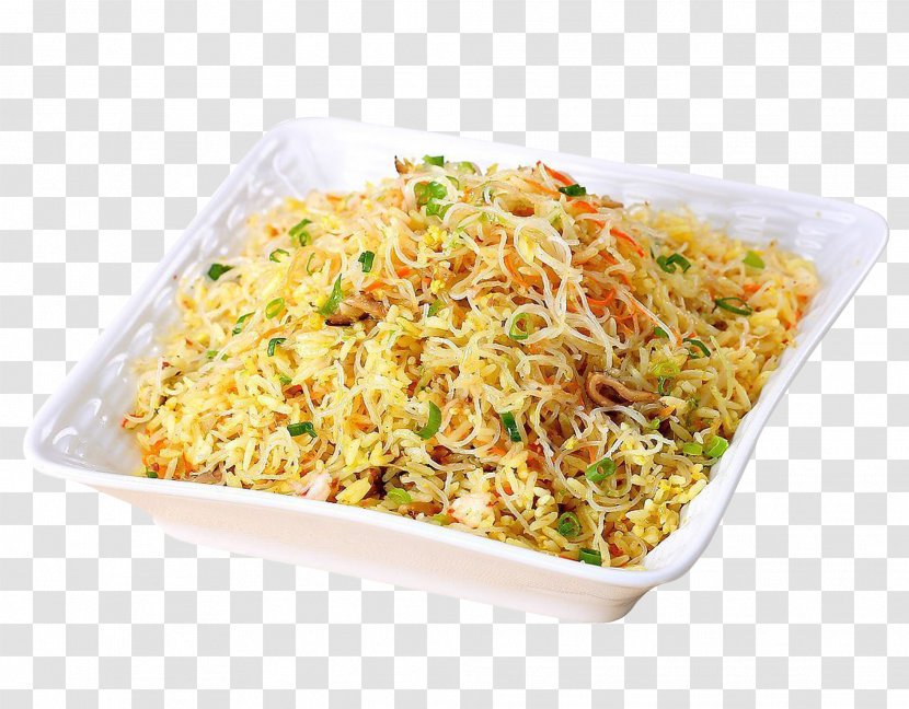 Fried Rice Noodles Arroz Con Pollo Pilaf Biryani - Flour - Surface Transparent PNG