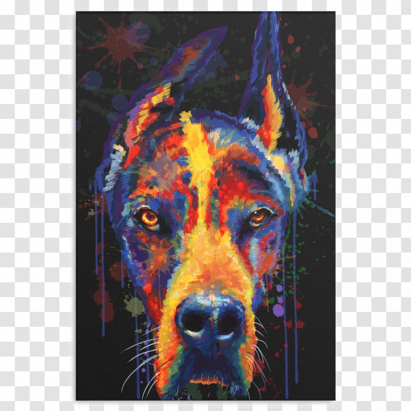 Dog Breed Modern Art Snout Painting Transparent PNG