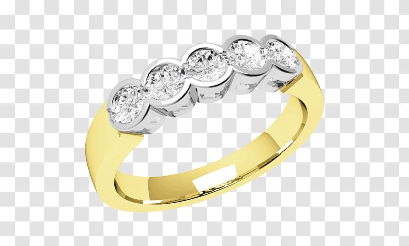 Wedding Ring Silver Gold Diamond - Metal - White Marble Transparent PNG