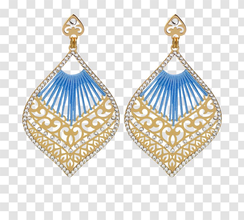 Earring Turquoise Jewellery Crystal Gemstone - Gold Earrings Transparent PNG