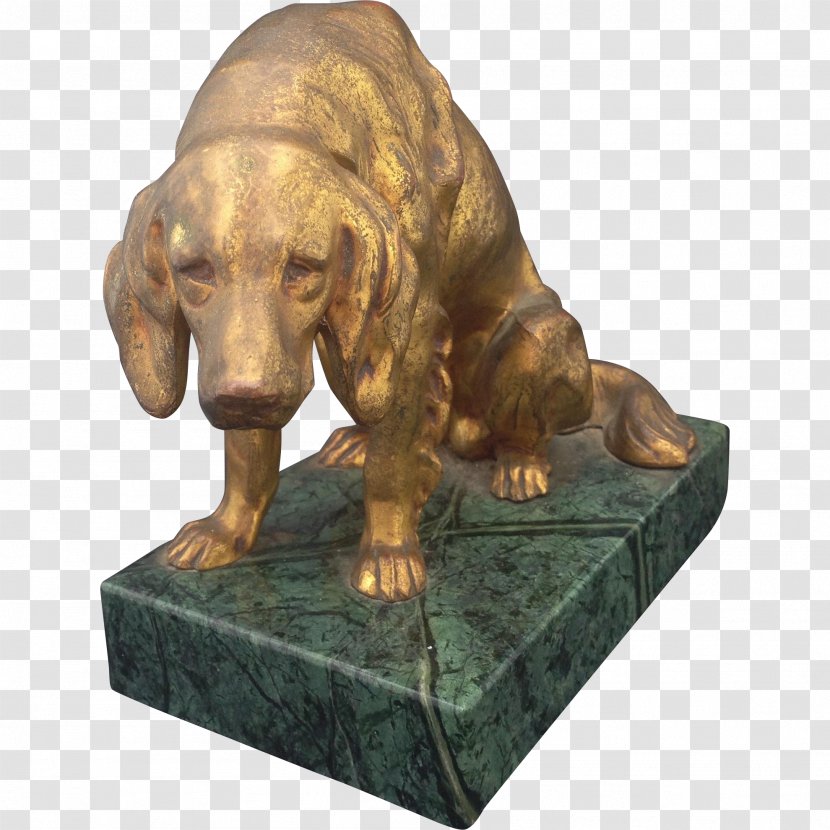 Bronze Sculpture Figurine - Golden Retriever Dog Transparent PNG