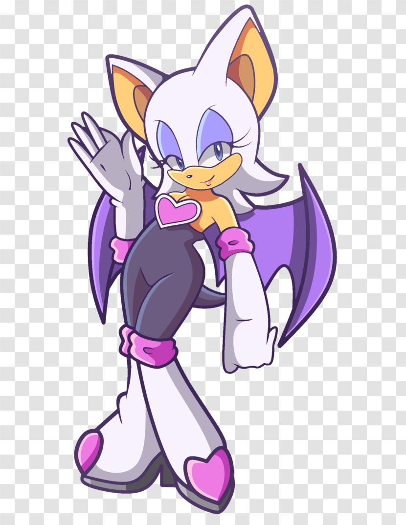 Cat Rouge The Bat Knuckles Echidna Sonic Hedgehog - Heart Transparent PNG