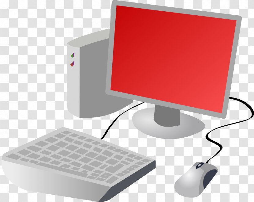 Computer Mouse Keyboard Desktop Computers Clip Art - Red Suit Transparent PNG