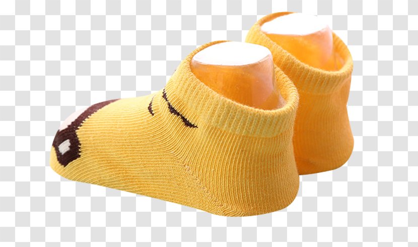 Child Cotton - Orange - Yellow Children's Socks Transparent PNG