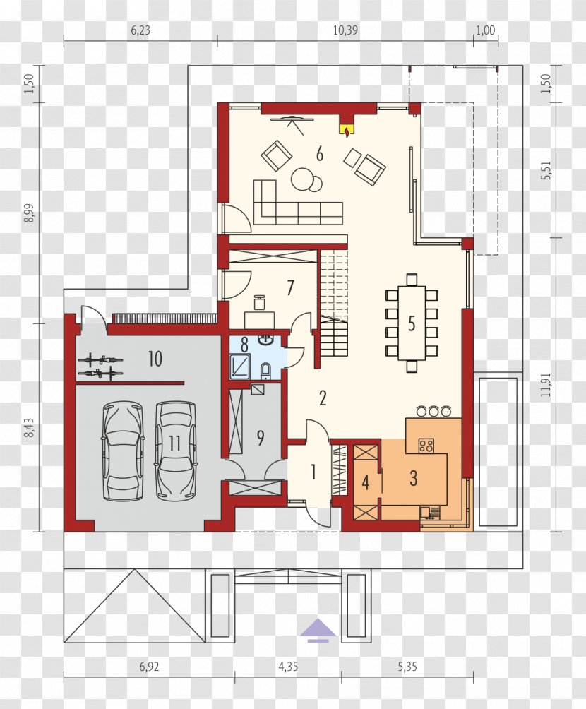Floor Plan House Building Single-family Detached Home Square Meter Transparent PNG