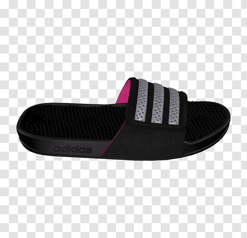 Adidas Sandals Shoe Slide - Crosstraining - Striped Sports Shoes Transparent PNG