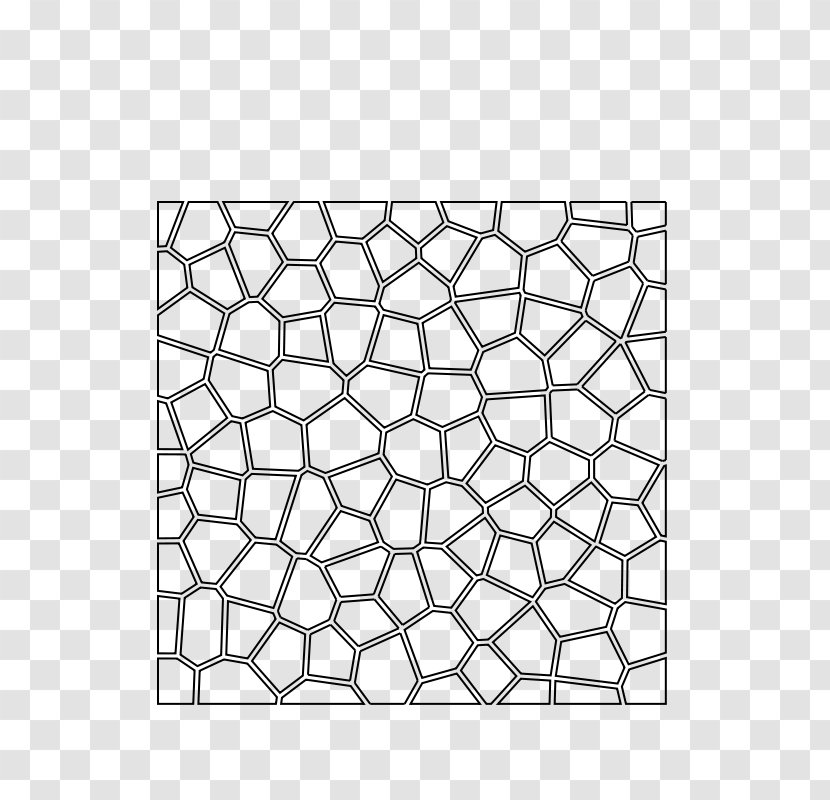 Voronoi Diagram Tessellation Two-dimensional Space Circle Pattern - Parametric Equation - Simple Patterns Transparent PNG