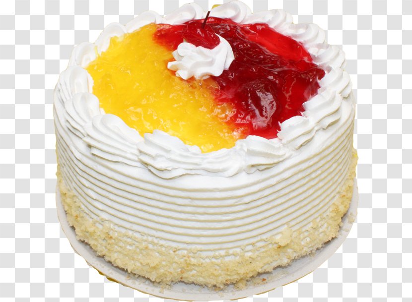 Pineapple Cake Bakery Shortcake Fruitcake Bavarian Cream - Torte - Desserts Transparent PNG