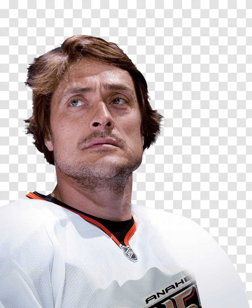 Teemu Selänne 2007 Stanley Cup Finals Hockey Hall Of Fame Jokerit - Moustache - Neck Transparent PNG