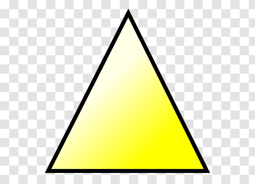 Triangle Clip Art - Yellow Transparent PNG
