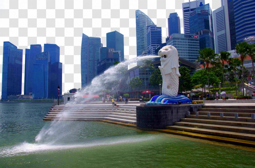 Merlion Park Marina Bay Sands - Hotel - Panorama Transparent PNG