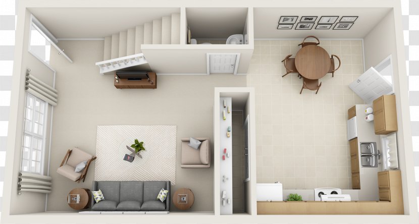 Interior Design Services 3D Floor Plan House - Shelf Transparent PNG