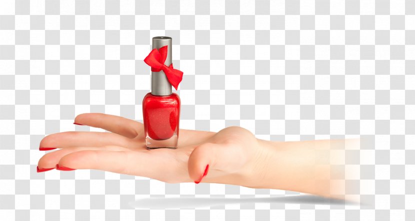 Nail Polish Foot Hand Red - Thumb Transparent PNG