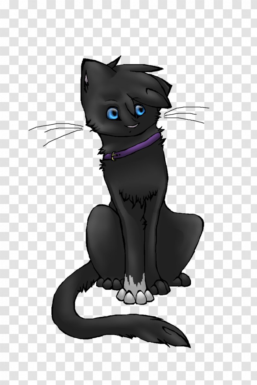 Black Cat Kitten Whiskers Warriors - Fictional Character Transparent PNG