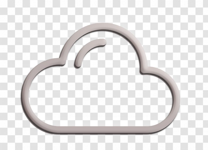 Cloud Icon Miscellaneous Elements - Silver - Metal Transparent PNG