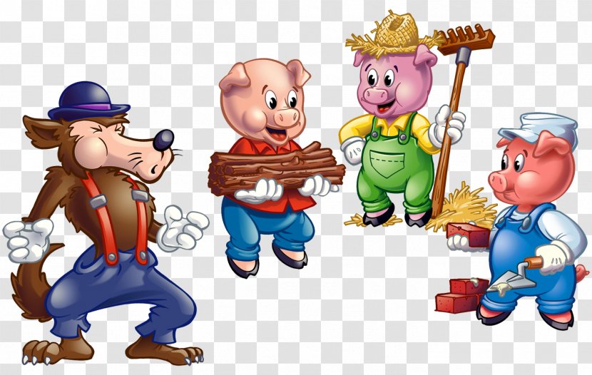 Big Bad Wolf Domestic Pig The Three Little Pigs Gray Fairy Tale - Disney Cliparts Transparent PNG