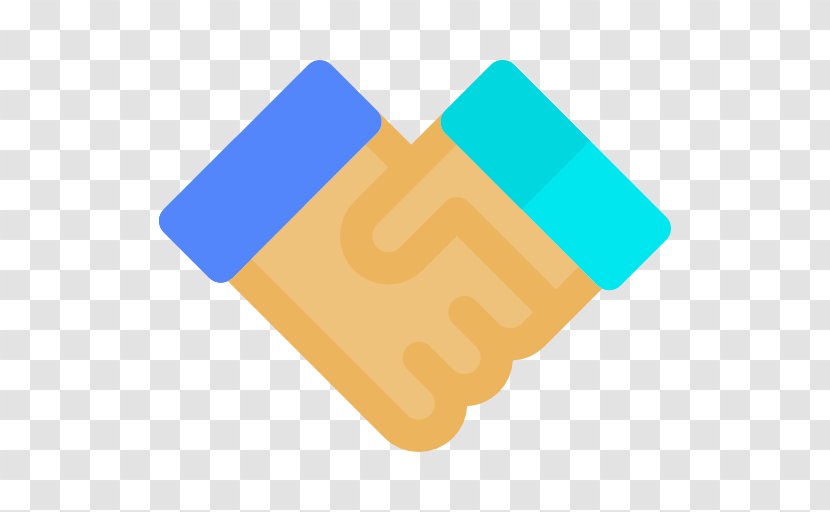 Business Handshake - Orange - Rectangle Transparent PNG