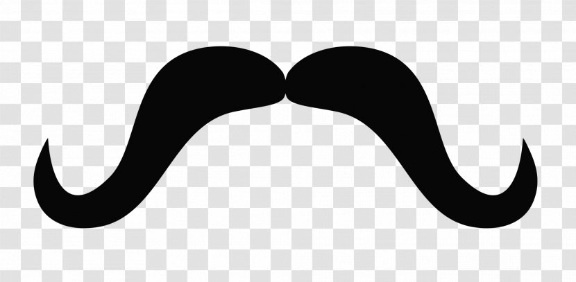 Logo Brand Black And White Font - Mustache Transparent PNG
