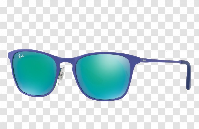 Goggles Ray-Ban Aviator Junior Sunglasses - Azure Transparent PNG