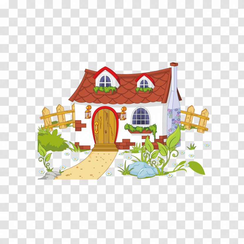 House Free Content Cottage Clip Art - Tree - And Fence Transparent PNG