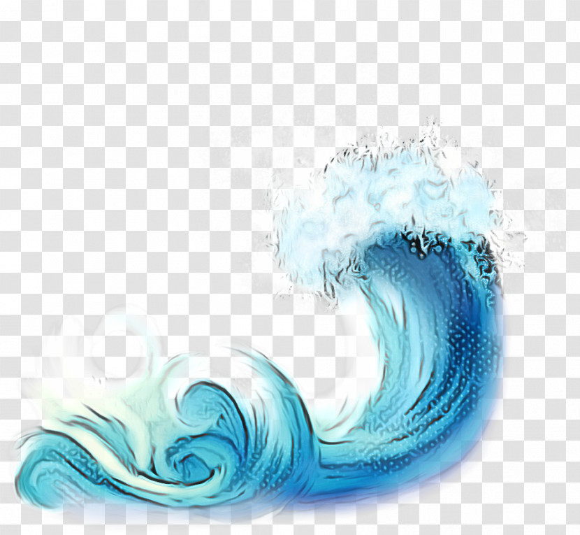 Aqua Turquoise Water Font Wind Wave Transparent PNG