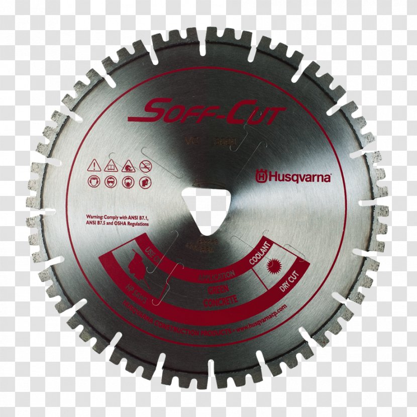 Diamond Blade Saw Cutting Tool - Brand Transparent PNG