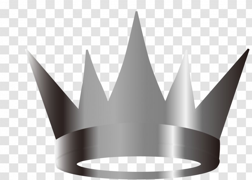 Crown - Silver - Vector Transparent PNG