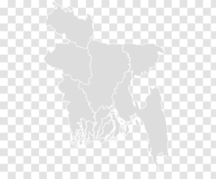 Dhaka Flag Of Bangladesh Blank Map - Black - Color Jiugong Transparent PNG