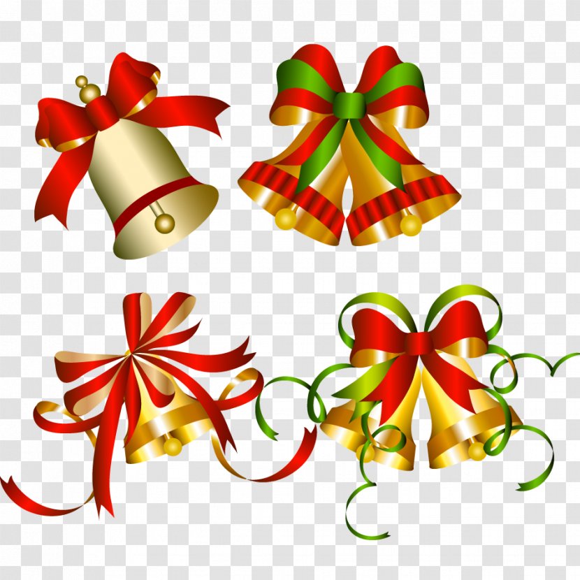Christmas Ornament Clip Art - Holiday - Bells Transparent PNG