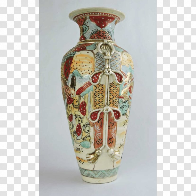 Vase Ceramic Moorcroft Pottery Satsuma Ware - Hand Painted Transparent PNG
