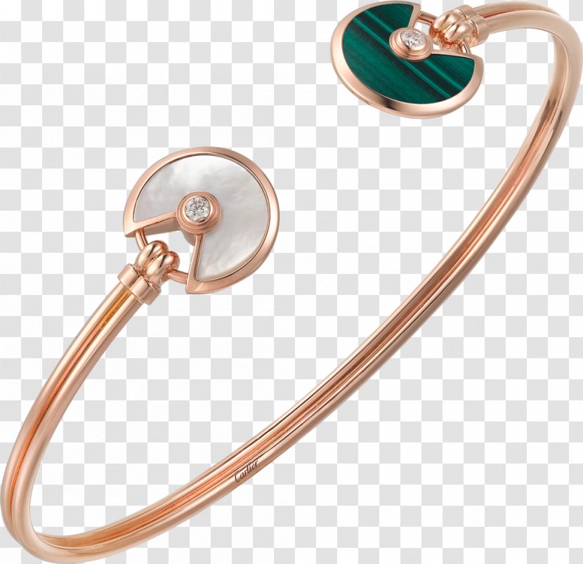 Earring Love Bracelet Cartier Jewellery - Nacre - Gold Transparent PNG