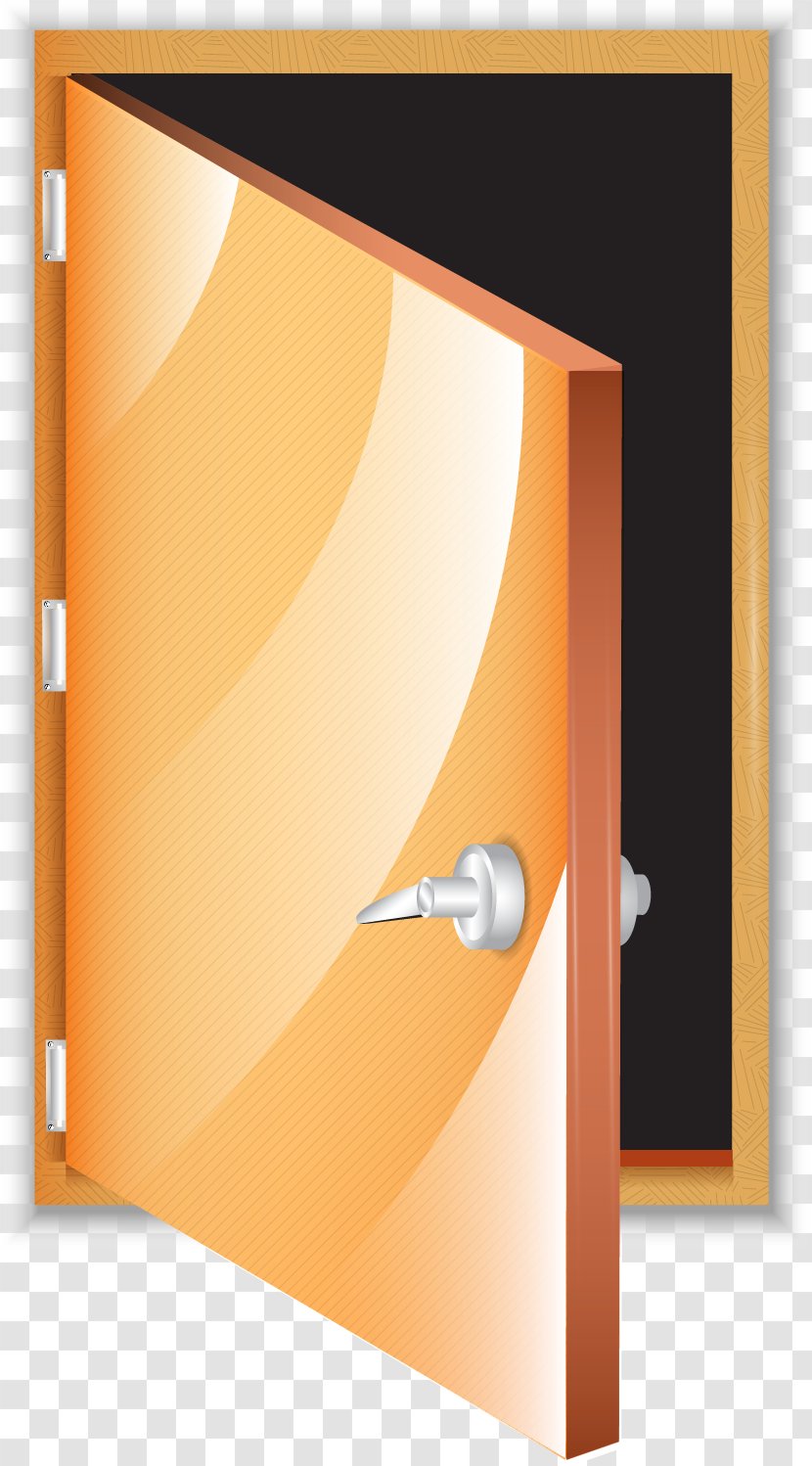 Orange Euclidean Vector - Element - Door Transparent PNG