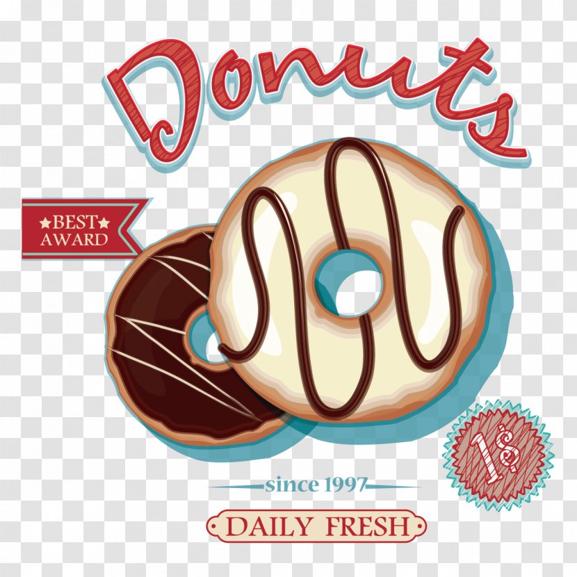 Doughnut Beignet Chocolate - Logo - Vector Donut Bread Transparent PNG