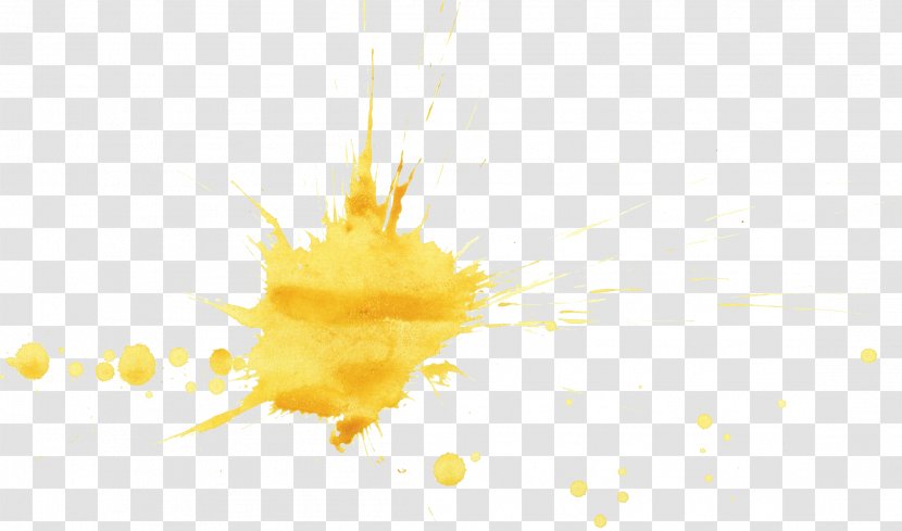 Desktop Wallpaper Yellow Close-up Stock Photography - Watercolor Splash Transparent PNG