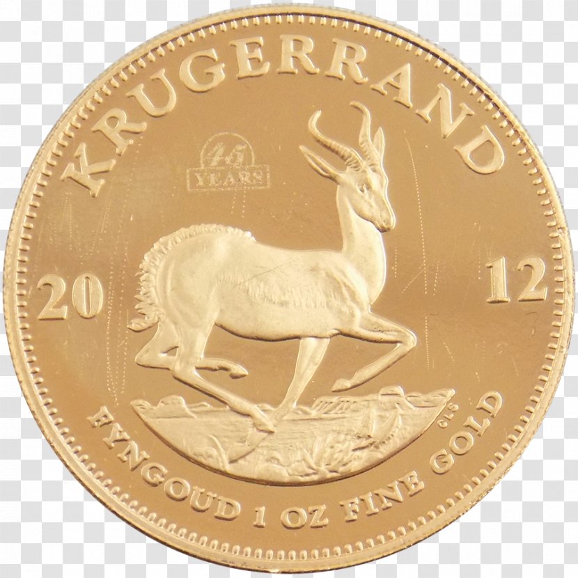Gold Coin Krugerrand Bullion Transparent PNG