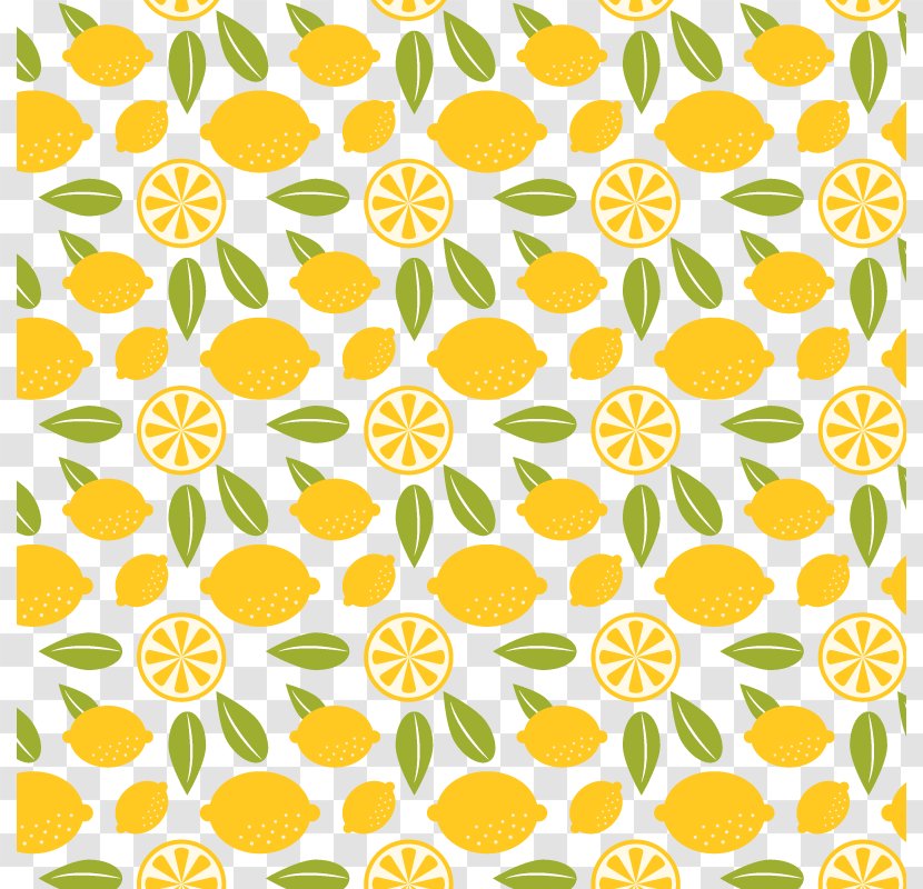 Floral Design Lemon Download - Flower - Vector Background Transparent PNG